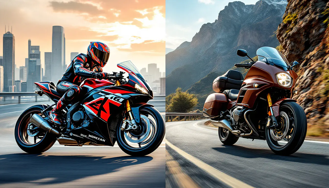 découvrez les principales différences entre les motos sportives et les motos tourings. ce guide vous aide à choisir le type de moto qui correspond le mieux à vos besoins et préférences, en explorant les caractéristiques, les performances et l'expérience de conduite de chaque catégorie.
