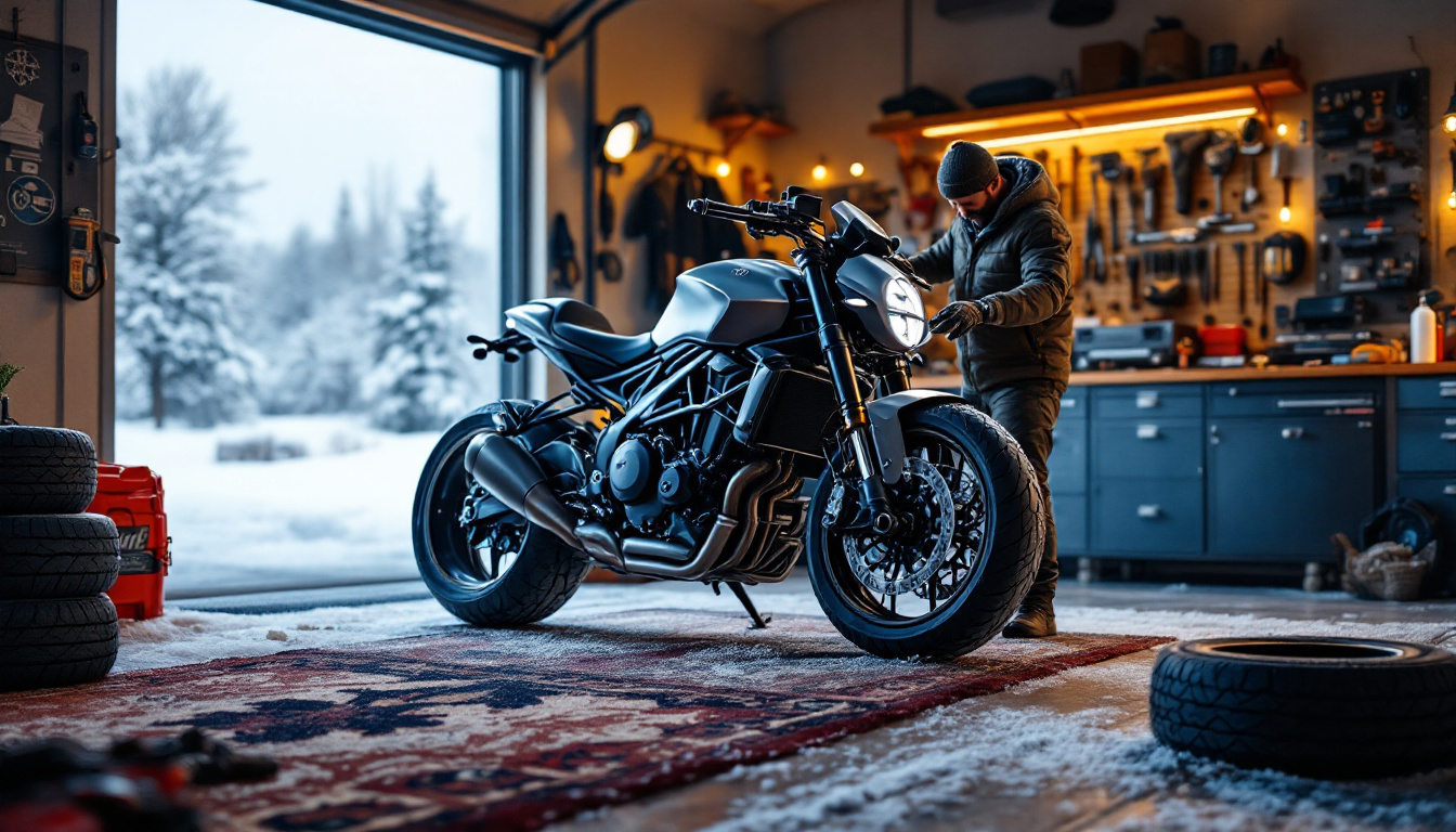 préparez votre moto pour l'hiver avec nos conseils essentiels. découvrez les équipements indispensables pour affronter le froid et assurer votre sécurité sur la route. ne laissez pas la saison froide vous arrêter, sachez comment protéger votre véhicule et rouler en toute confiance.