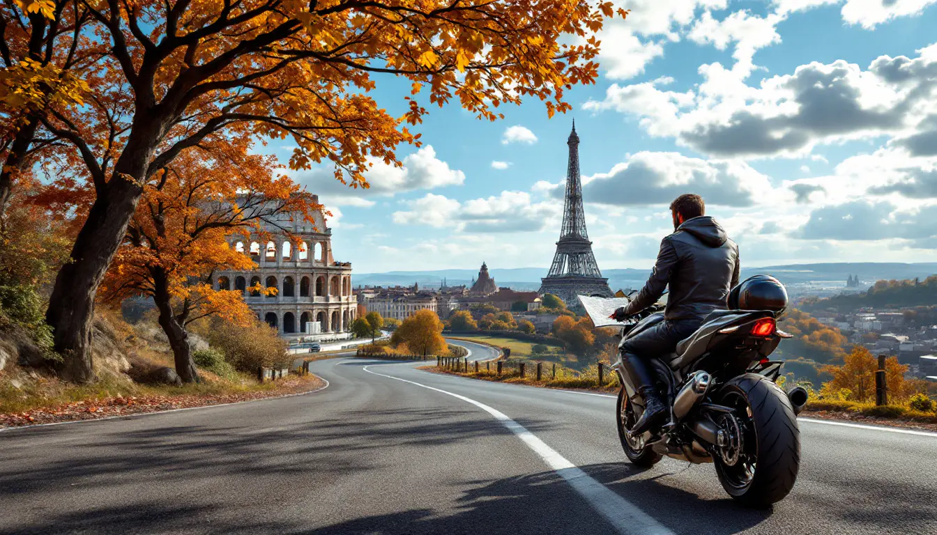 vivez l'expérience ultime d'une aventure à moto à travers l'europe. découvrez des paysages à couper le souffle, des cultures diverses et des routes pittoresques. préparez-vous à explorer des destinations emblématiques et à créer des souvenirs inoubliables sur deux roues.
