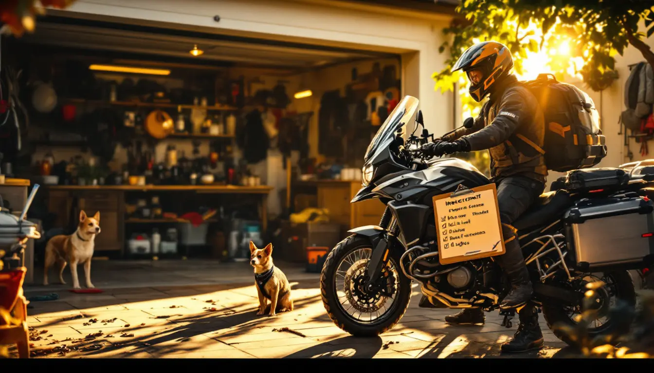 scopri le verifiche essenziali da effettuare prima di metterti in viaggio per un lungo tragitto in moto. assicurati la sicurezza tua e del tuo passeggero grazie ai nostri consigli pratici sulla manutenzione del tuo veicolo, sull'attrezzatura e sulla preparazione del tuo itinerario.