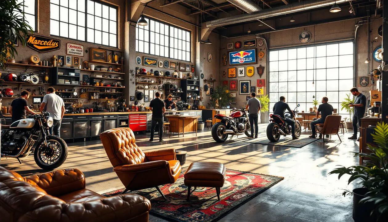 découvrez l'atelier innovant de marcellus, spécialement conçu pour les passionnés de motos. profitez d'un espace unique pour partager votre passion, apprendre de nouvelles techniques et rencontrer d'autres amateurs de deux-roues.