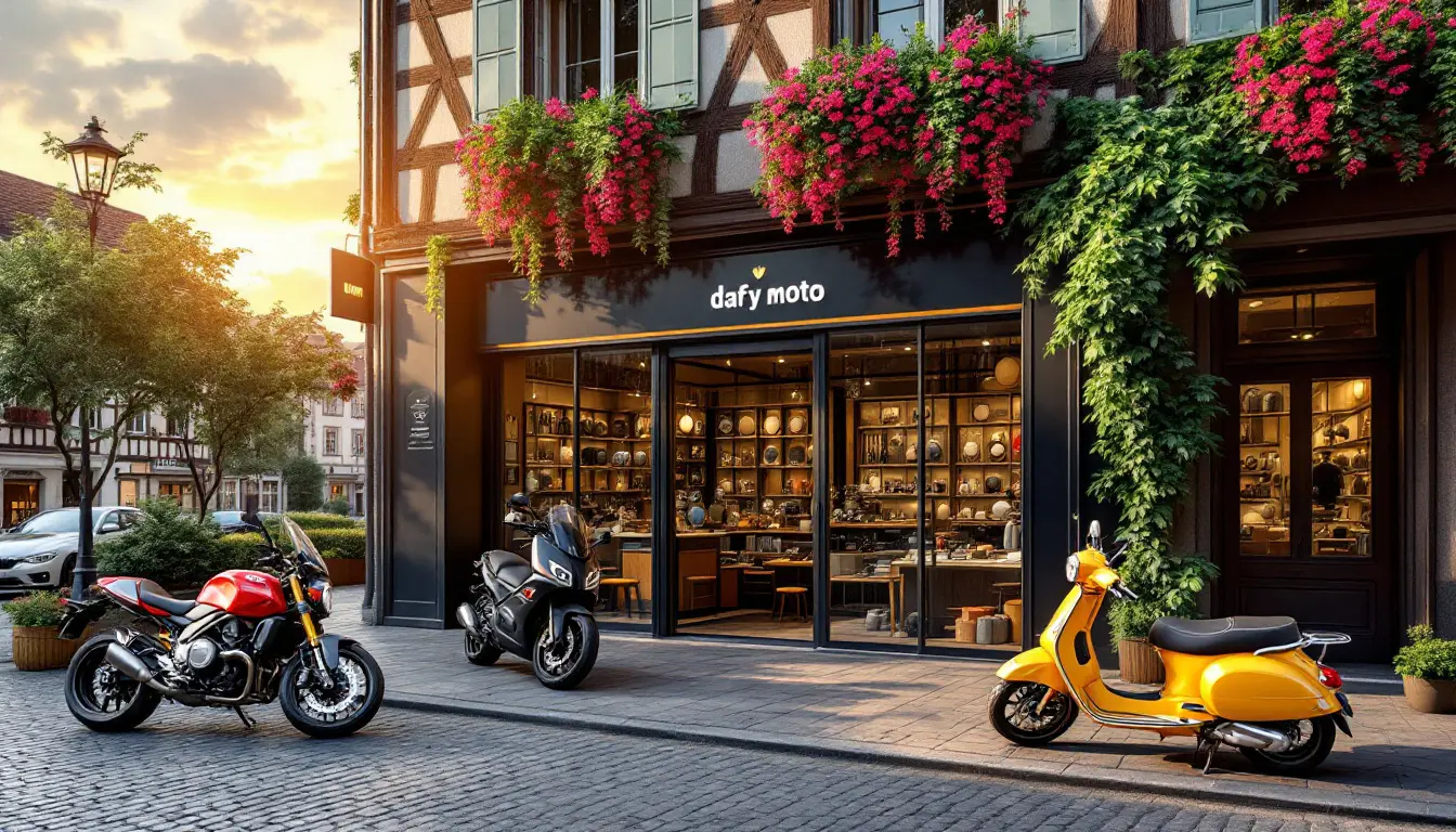 scopri dafy moto a strasburgo souffelweyersheim, la tua meta imprescindibile per tutte le tue esigenze di ricambi, caschi e accessori per moto. approfitta dei consigli di esperti e di una vasta gamma di prodotti per ottimizzare la tua esperienza di guida.