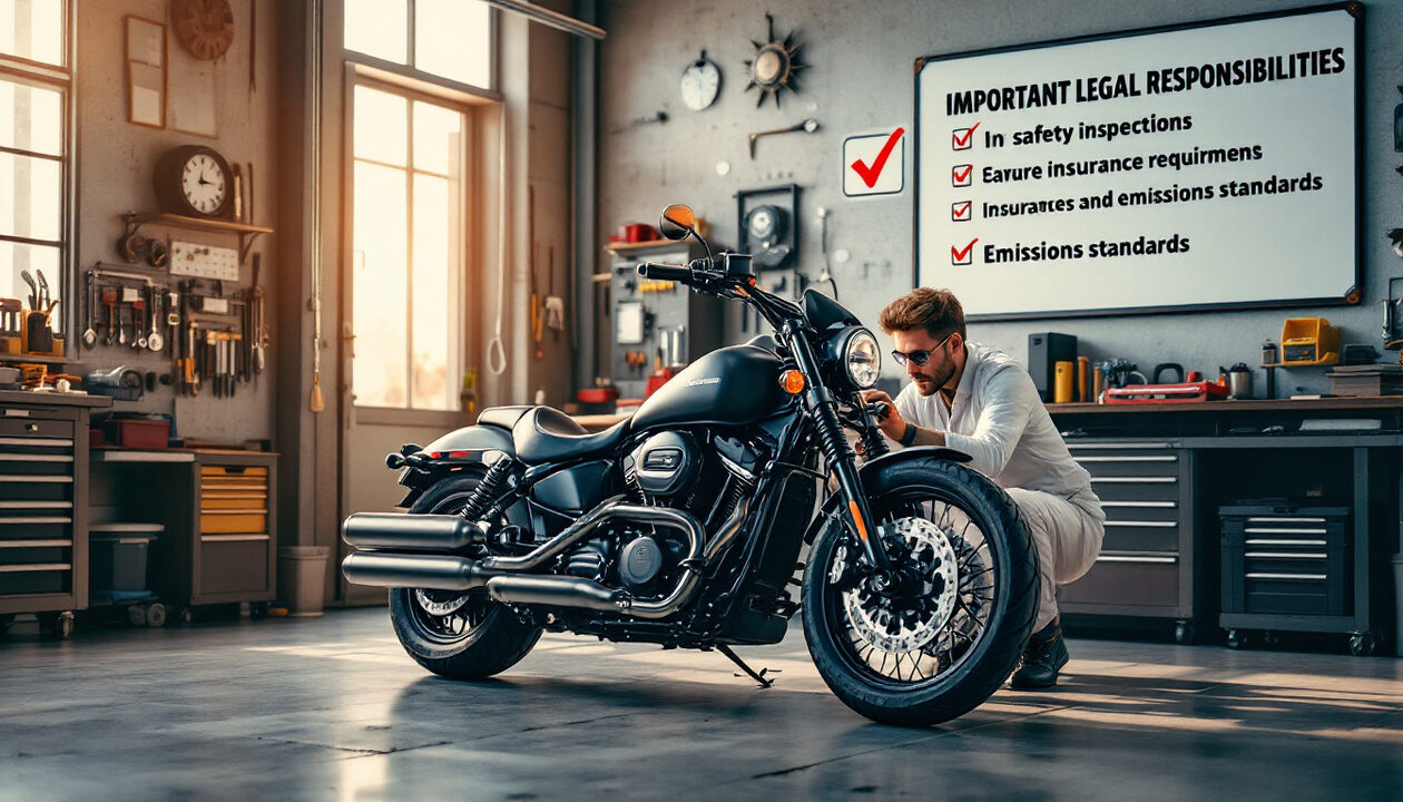 découvrez les implications légales liées à l'entretien de votre moto. informez-vous sur les obligations légales, les contrôles techniques et les responsabilités du propriétaire pour rouler en toute sérénité.