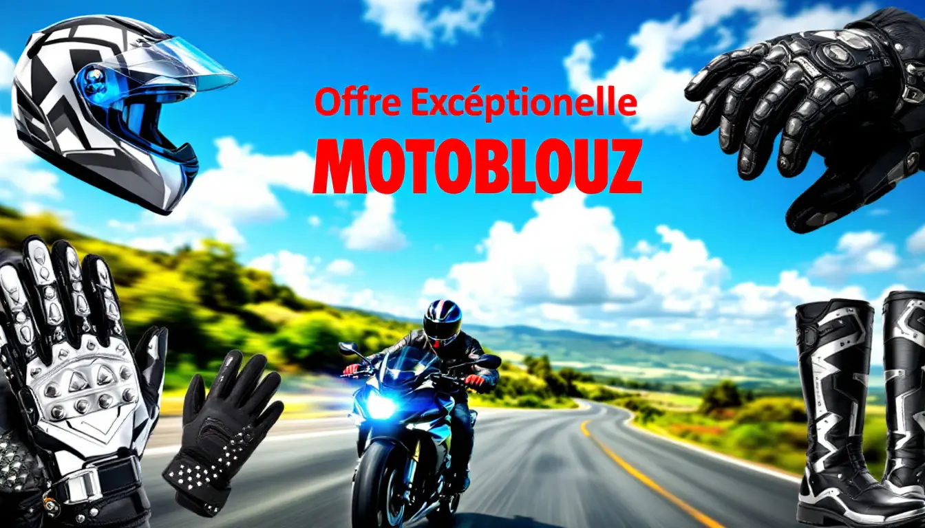 non perdere l'offerta eccezionale di motoblouz! approfitta di fino al 15% di sconto su un'ampia gamma di attrezzature per motociclisti. che tu sia un principiante o un appassionato, equipaggiati a prezzo ridotto e parti per l'avventura in tutta sicurezza.