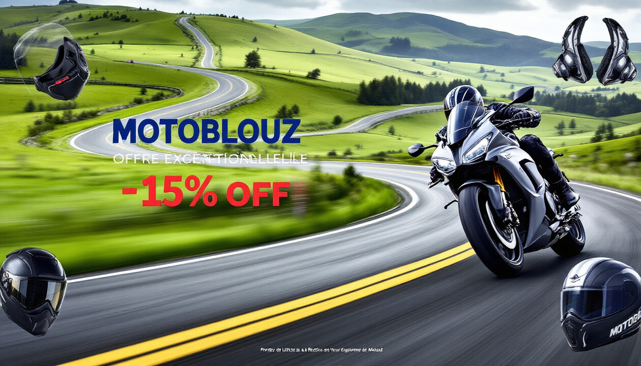 découvrez l'offre exceptionnelle de motoblouz : bénéficiez jusqu'à 15% de réduction sur une large sélection d'équipements pour motards. ne manquez pas cette occasion de rouler en toute sécurité tout en faisant des économies !