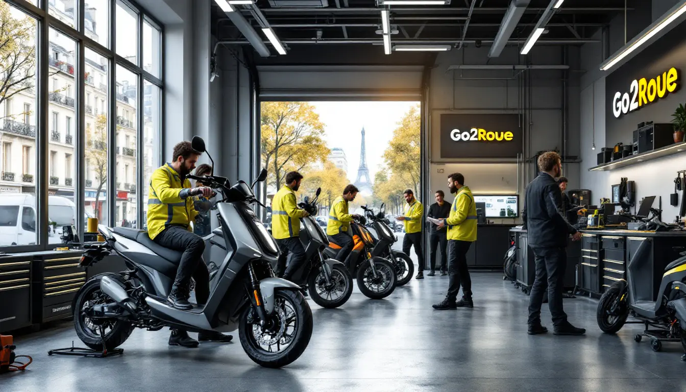 découvrez go2roues, votre atelier spécialisé à paris pour l'entretien de motos et scooters électriques. profitez de notre expertise pour maintenir votre véhicule en parfait état et roulez en toute sérénité.