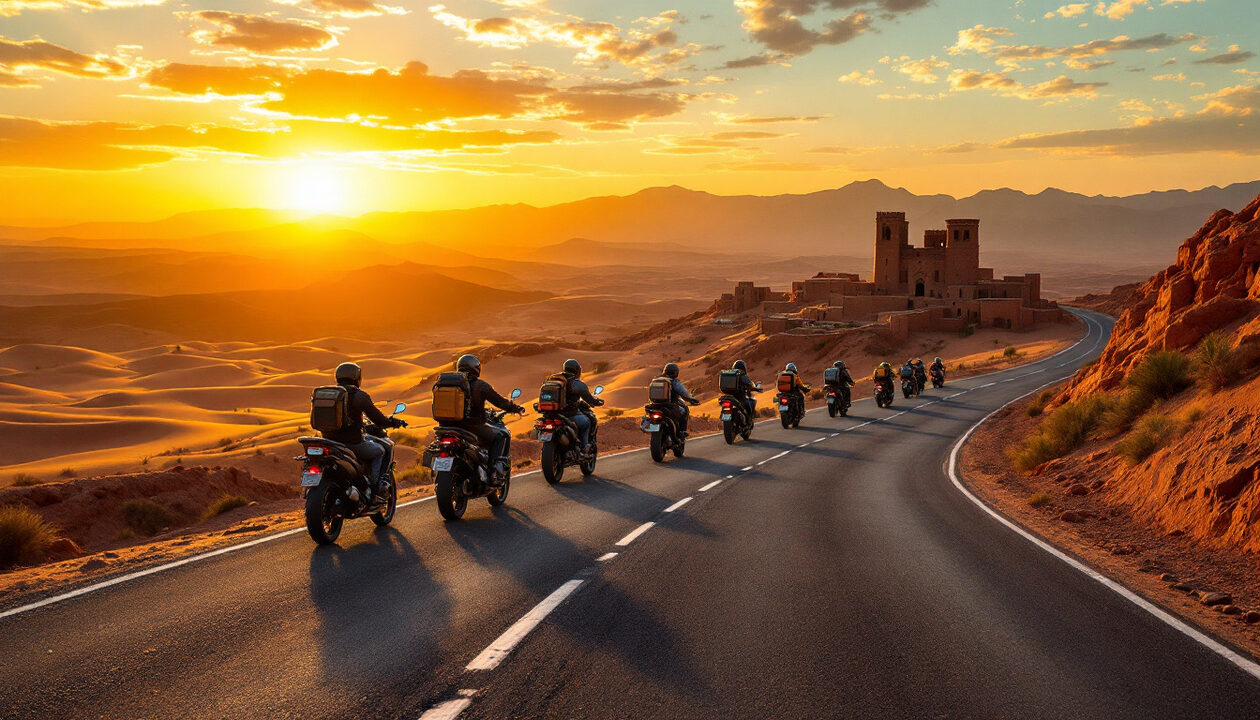 venez vivre une aventure inoubliable à moto à travers le maroc ! rejoignez notre groupe pour un road trip époustouflant de 5.600 km, alliant paysages à couper le souffle, culture riche et moments de camaraderie. préparez-vous à explorer des routes pittoresques et à découvrir les merveilles du royaume chérifien.