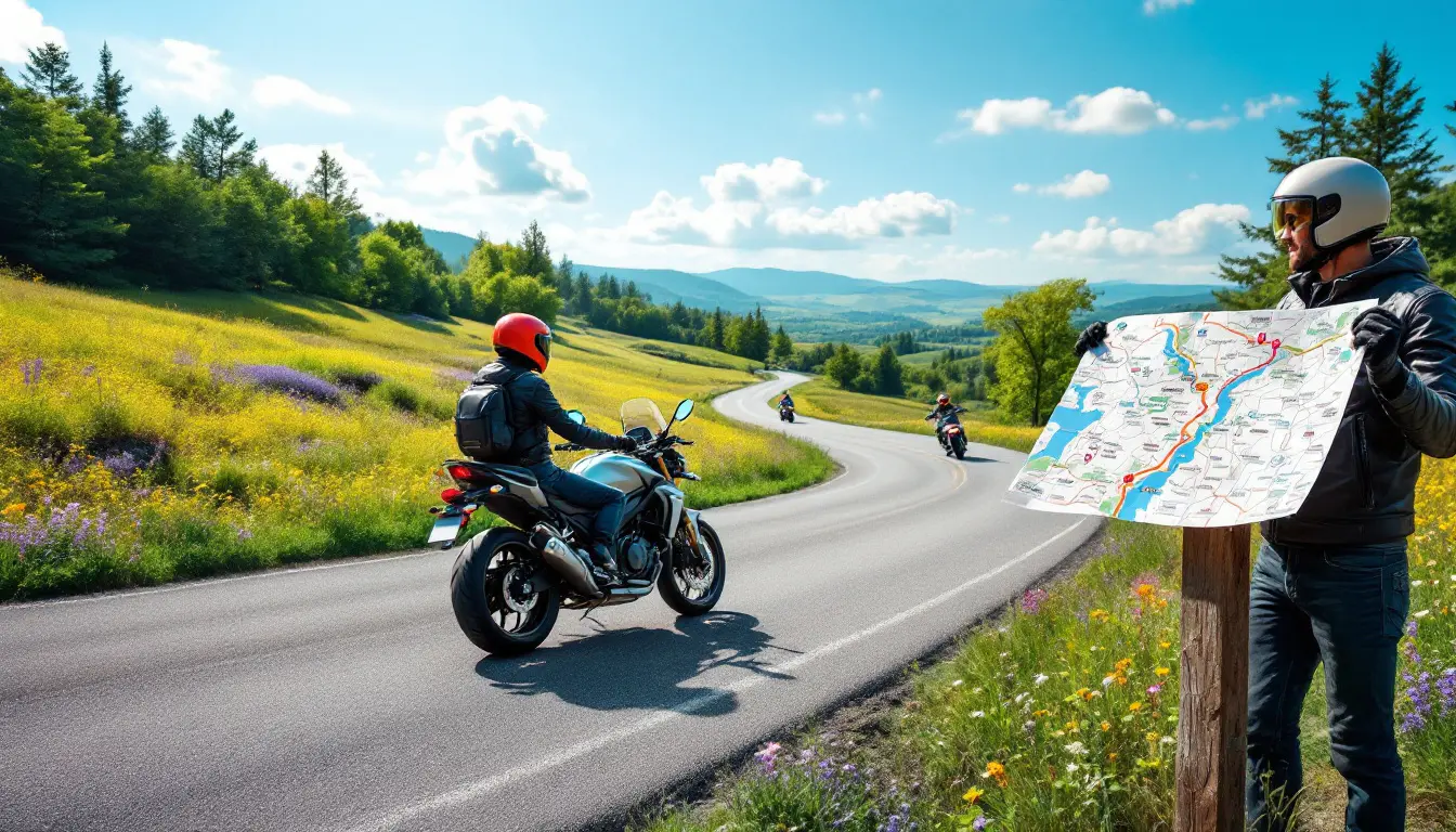 scoprite i nostri itinerari appositamente progettati per i motociclisti principianti. esplorate strade adatte al vostro livello, beneficiate di consigli pratici e vivete un'esperienza indimenticabile su due ruote, garantendo la vostra sicurezza.