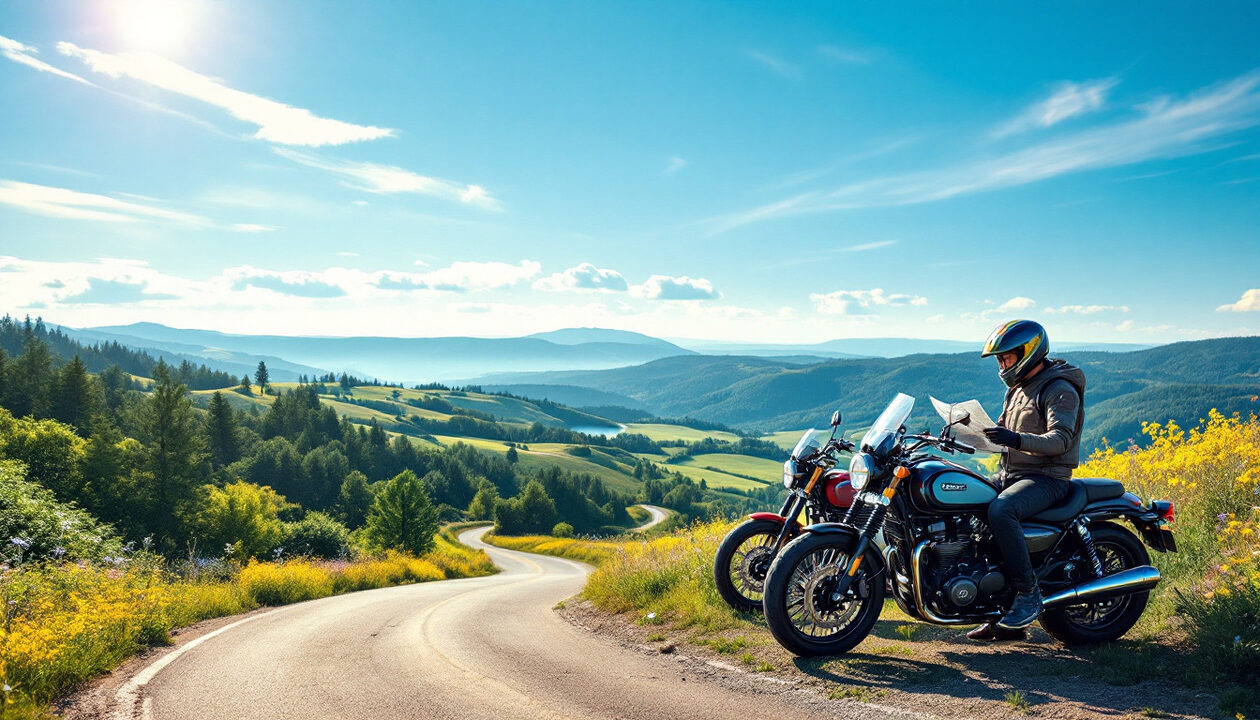 découvrez nos itinéraires spécialement conçus pour les motards débutants. explorez des routes pittoresques et sécurisées, tout en profitant de conseils pratiques pour une expérience de conduite inoubliable.