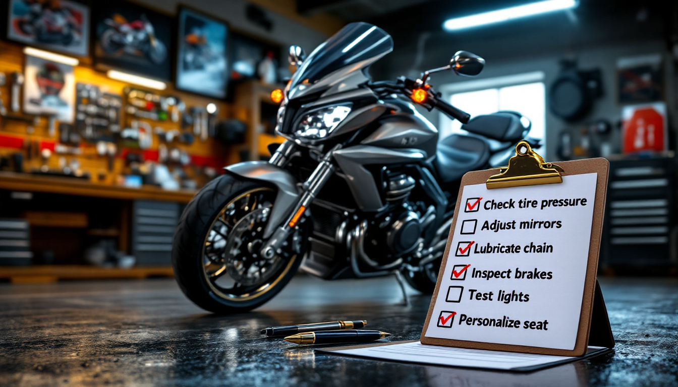 découvrez les étapes essentielles à suivre après l'achat d'une moto pour garantir votre sécurité et optimiser votre expérience de conduite. de l'assurance aux vérifications techniques, apprenez tous les ajustements nécessaires pour profiter pleinement de votre nouvel engin.