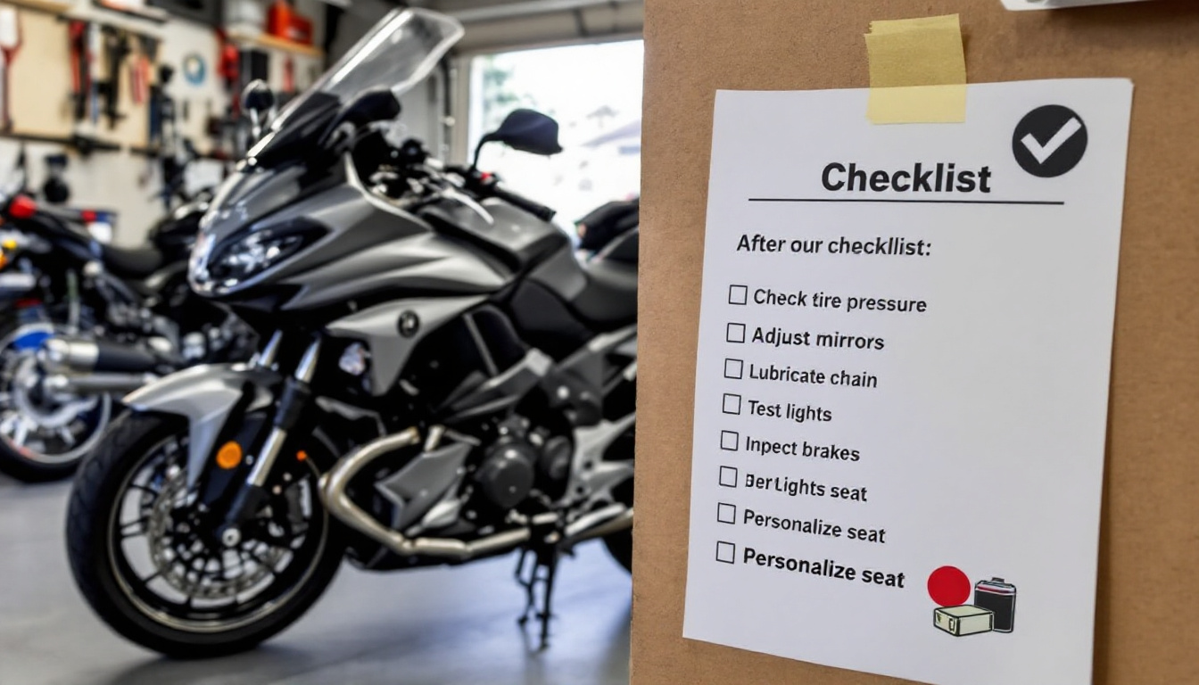 découvrez les ajustements essentiels à effectuer après l'achat d'une moto pour garantir votre sécurité et optimiser votre expérience de conduite. de la personnalisation à l'entretien, apprenez tout ce qu'il faut savoir pour être prêt sur la route.