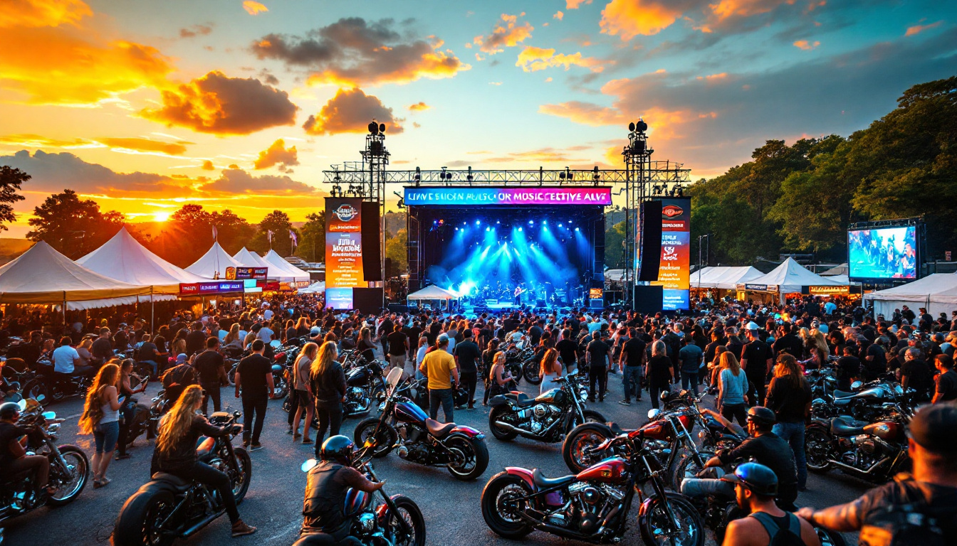 découvrez l'univers vibrant des festivals de musique et des rencontres de motards. plongez dans des atmosphères festives, partagez votre passion pour la musique et la moto, et vivez des moments inoubliables. rejoignez-nous pour célébrer la liberté sur deux roues et le rythme envoûtant des concerts !
