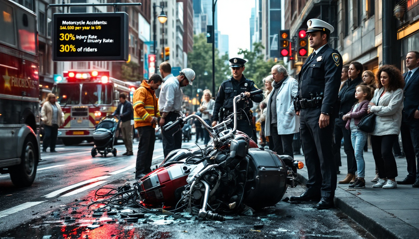 discover essential statistics on motorcycle accidents, an important tool for understanding the risks associated with riding two-wheelers. analyze recent data to better grasp trends, causes, and safety measures to adopt to protect motorcyclists.