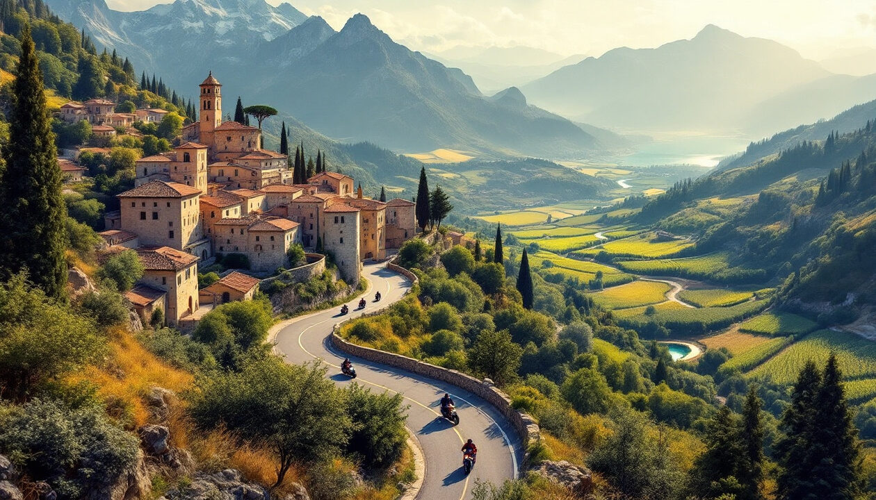 découvrez les 13 itinéraires pittoresques à travers l'italie, une invitation à parcourir des paysages à couper le souffle en moto. préparez-vous à explorer des routes sinueuses, des villages enchanteurs et des panoramas majestueux qui feront de chaque virage une expérience inoubliable.