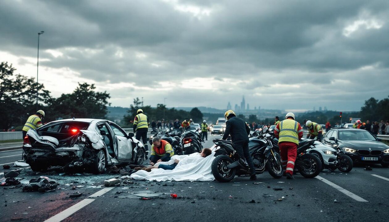 un tragique accident près de lyon a coûté la vie à une personne et blessé plusieurs autres lors d'une collision entre une voiture et des motos. découvrez tous les détails de cet événement choquant sur notre site.