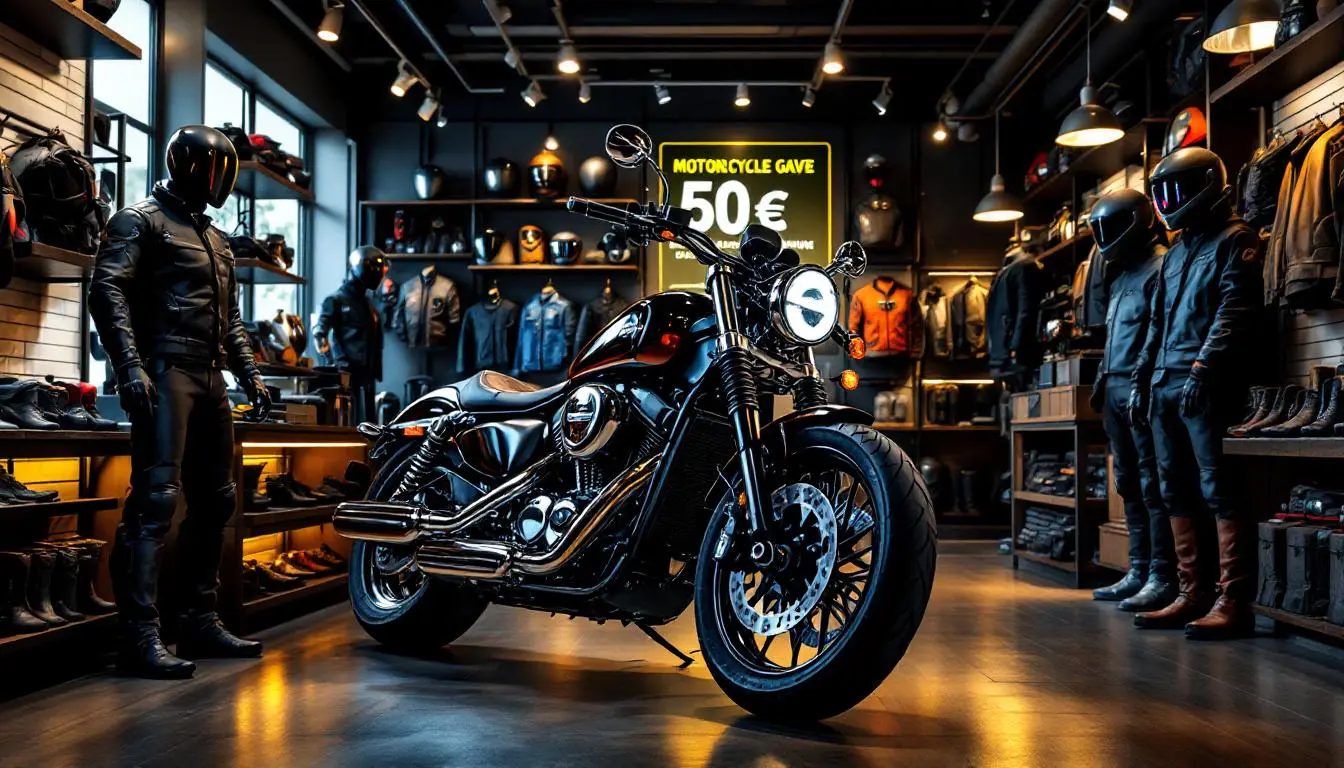 profitez de l'offre exceptionnelle de la mutuelle des motards : un remboursement de 50 euros sur l'achat de vos équipements de moto. assurez votre sécurité tout en réalisant des économies. ne manquez pas cette opportunité !