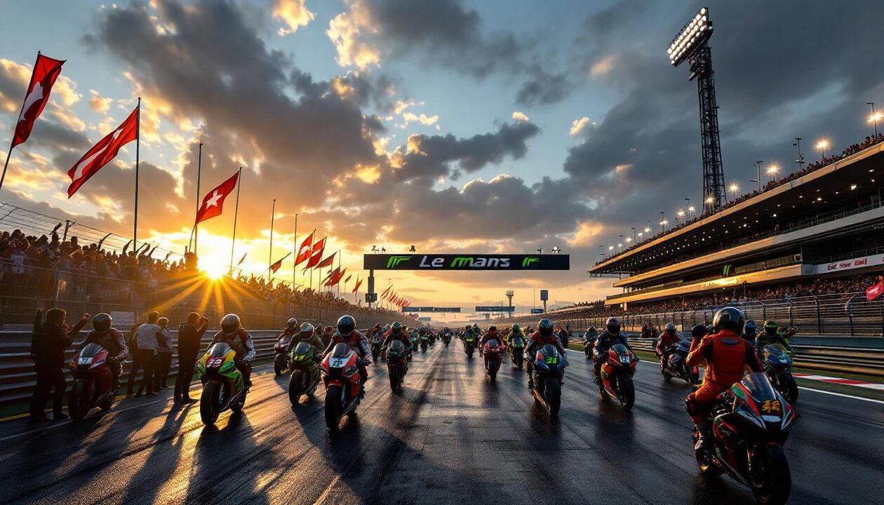 découvrez l'adrénaline et l'excitation des 24 heures motos au mans, une emblématique course d'endurance où des pilotes du monde entier s'affrontent pour la victoire. assistez à cet événement exaltant et vivez des moments inoubliables au cœur de la compétition moto.
