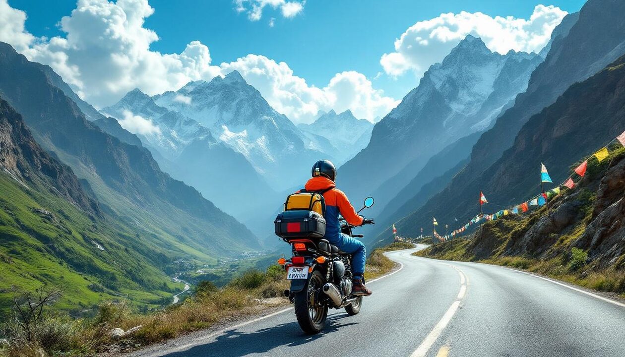 découvrez le népal comme jamais auparavant en embarquant pour un voyage inoubliable à moto avec royal enfield. parcourez des paysages à couper le souffle, rencontrez des cultures fascinantes et vivez l'adrénaline de la conduite dans les montagnes majestueuses. une aventure mémorable vous attend!