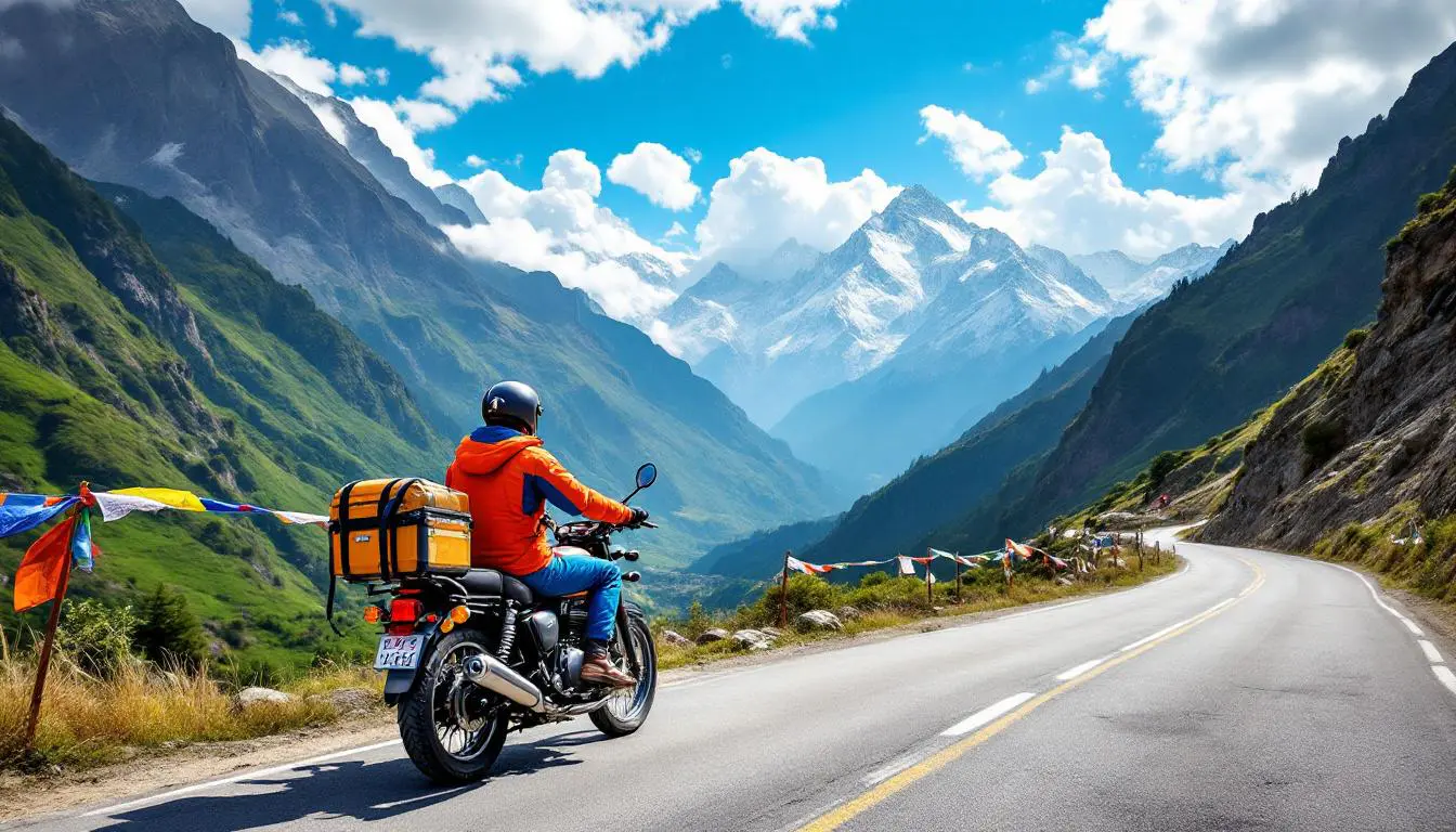 partez à l'aventure avec un voyage inoubliable à moto au népal, en découvrant les paysages spectaculaires et la culture riche. avec royal enfield, vivez une expérience authentique et pleine d'émotions sur les routes sinueuses des montagnes népalaises. prêt pour l'exploration?