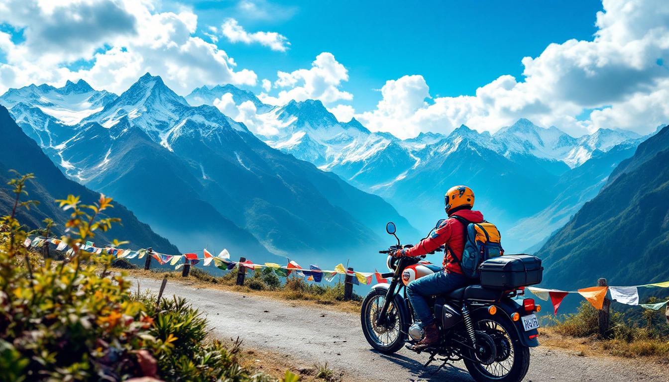 discover the ultimate adventure by motorcycle in nepal with royal enfield. traverse breathtaking landscapes, experience authentic encounters, and create unforgettable memories on the mythical roads of the rooftop of the world.