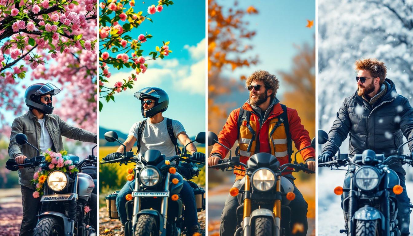 discover practical tips to prepare for going to work by motorcycle throughout the year. learn to face all seasons safely and optimize your daily riding experience.