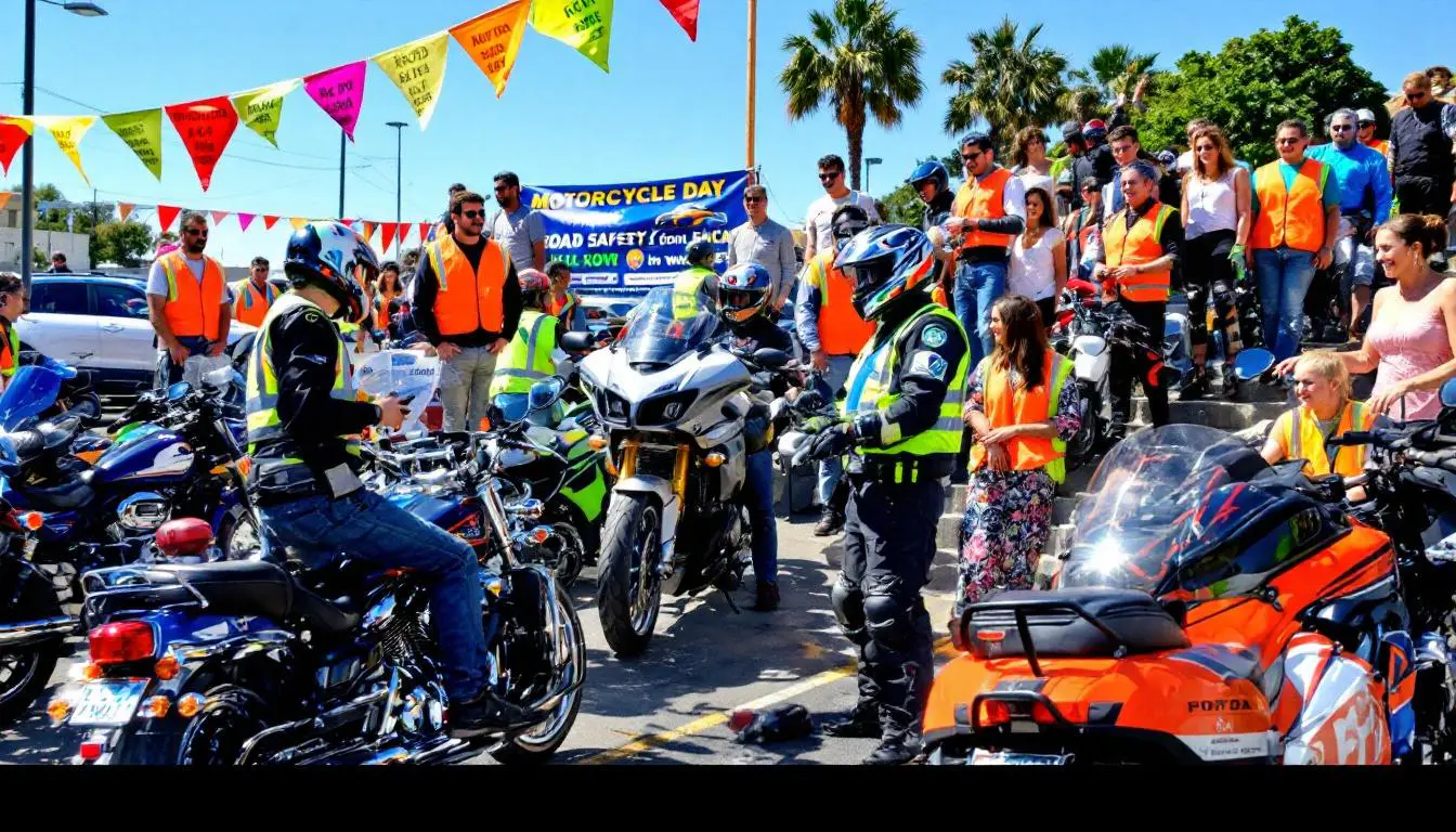 partecipate alla giornata della moto dedicata alla sicurezza stradale! unitevi a noi per dimostrazioni, laboratori e scambi sulle migliori pratiche per una guida sicura. evento conviviale per appassionati e curiosi. siate protagonisti della vostra sicurezza sulla strada!