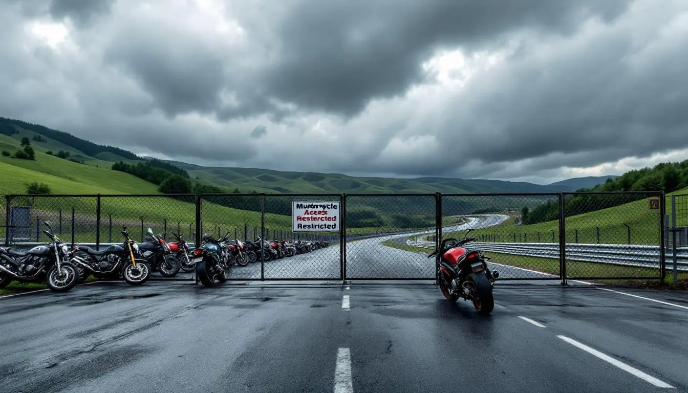 découvrez les nouvelles restrictions d'accès imposées aux motos sur le légendaire circuit du nürburgring. informez-vous sur les mesures, les motifs et ce que cela signifie pour les motards passionnés.