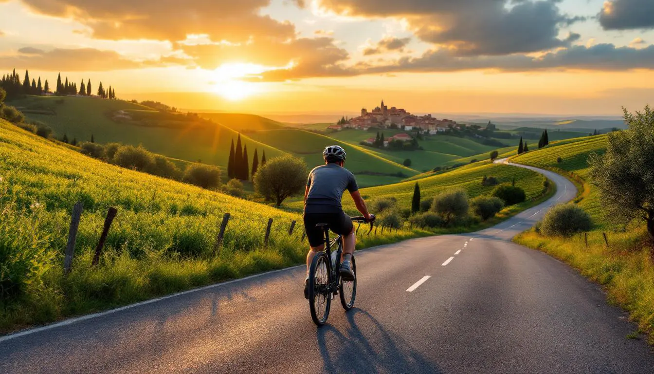 partez pour une aventure inoubliable à travers l’italie à vélo. explorez des paysages époustouflants, des villages pittoresques et goûtez à la douceur de vivre italienne lors d’un voyage unique et authentique !