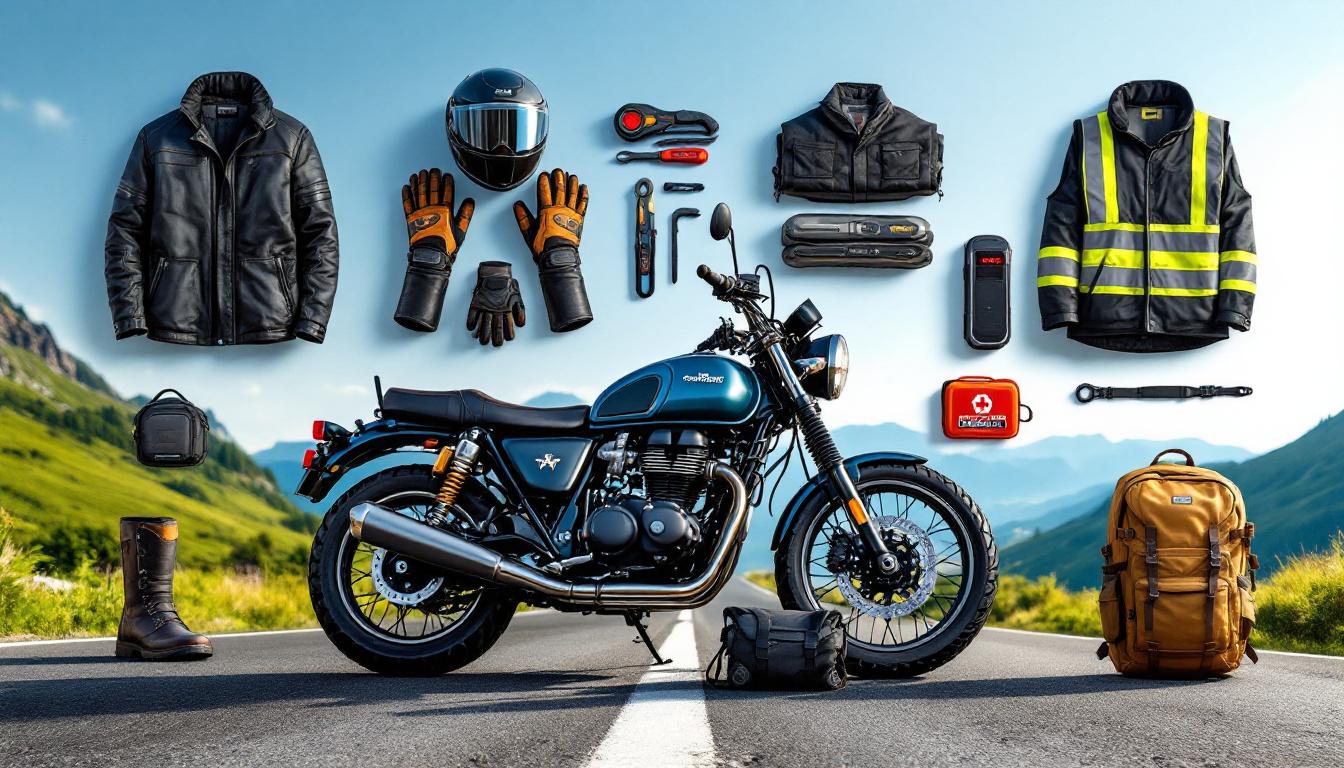 scopri i 10 accessori essenziali per assicurare sicurezza, comfort e stile a tutti i motociclisti. la guida ideale per equipaggiare la tua moto e goderti ogni viaggio!