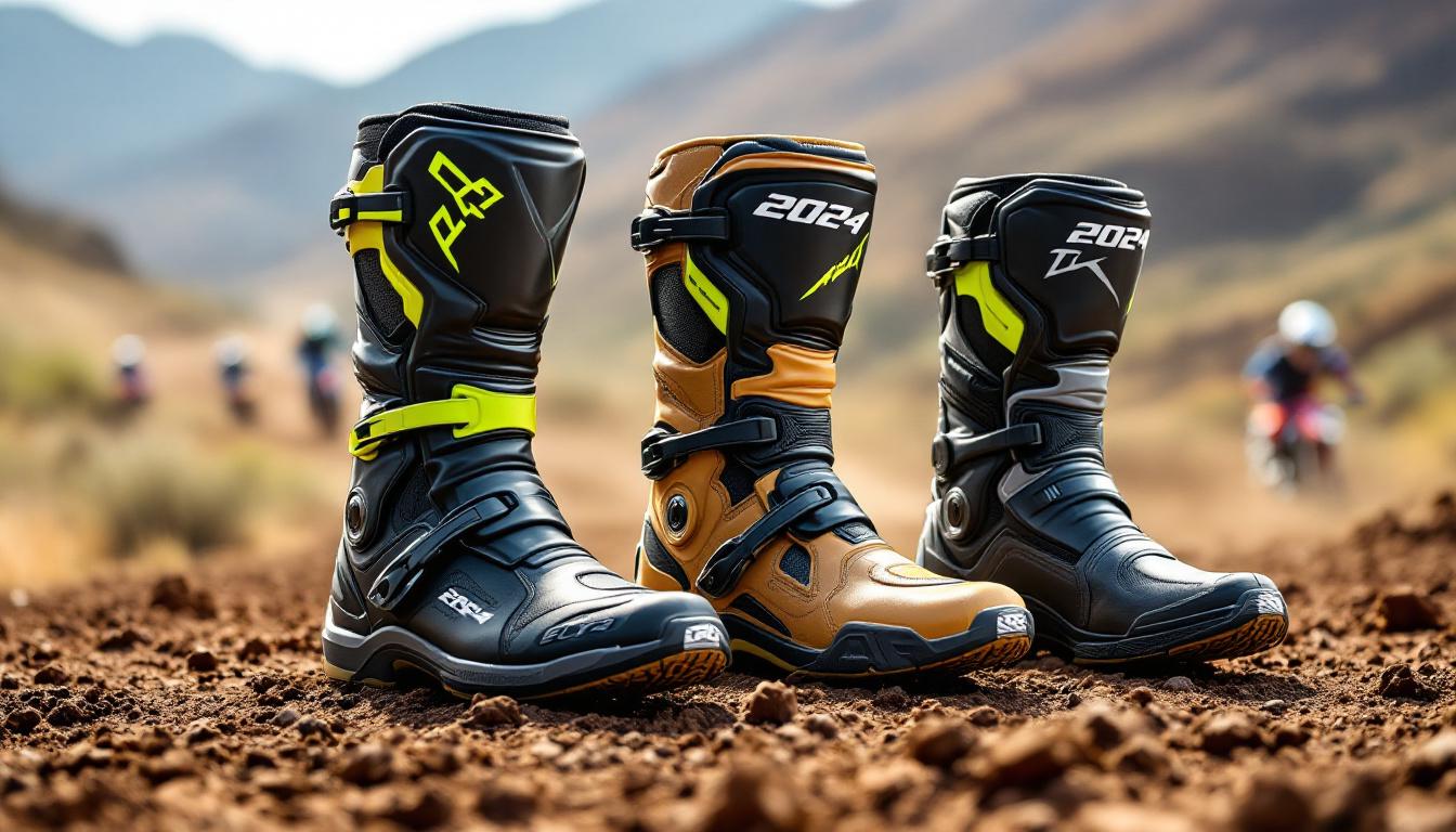Discover the best offers for motocross and enduro boots for 2024: quality, comfort, and safety at the best price for all motorcycle enthusiasts.