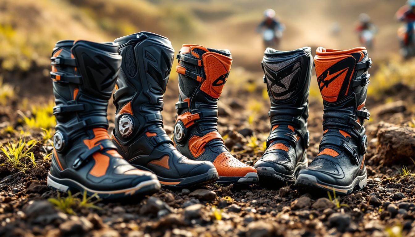 Discover our selection of the best offers on motocross and enduro boots for the year 2024. Enjoy unbeatable prices on performing, comfortable, and safe models, suited for all levels of riders.