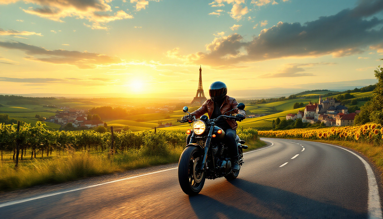 discover an unforgettable adventure of 5 days by motorbike through France foronly £96. explore stunning landscapes, feel the adrenaline and create unique memories at low cost.