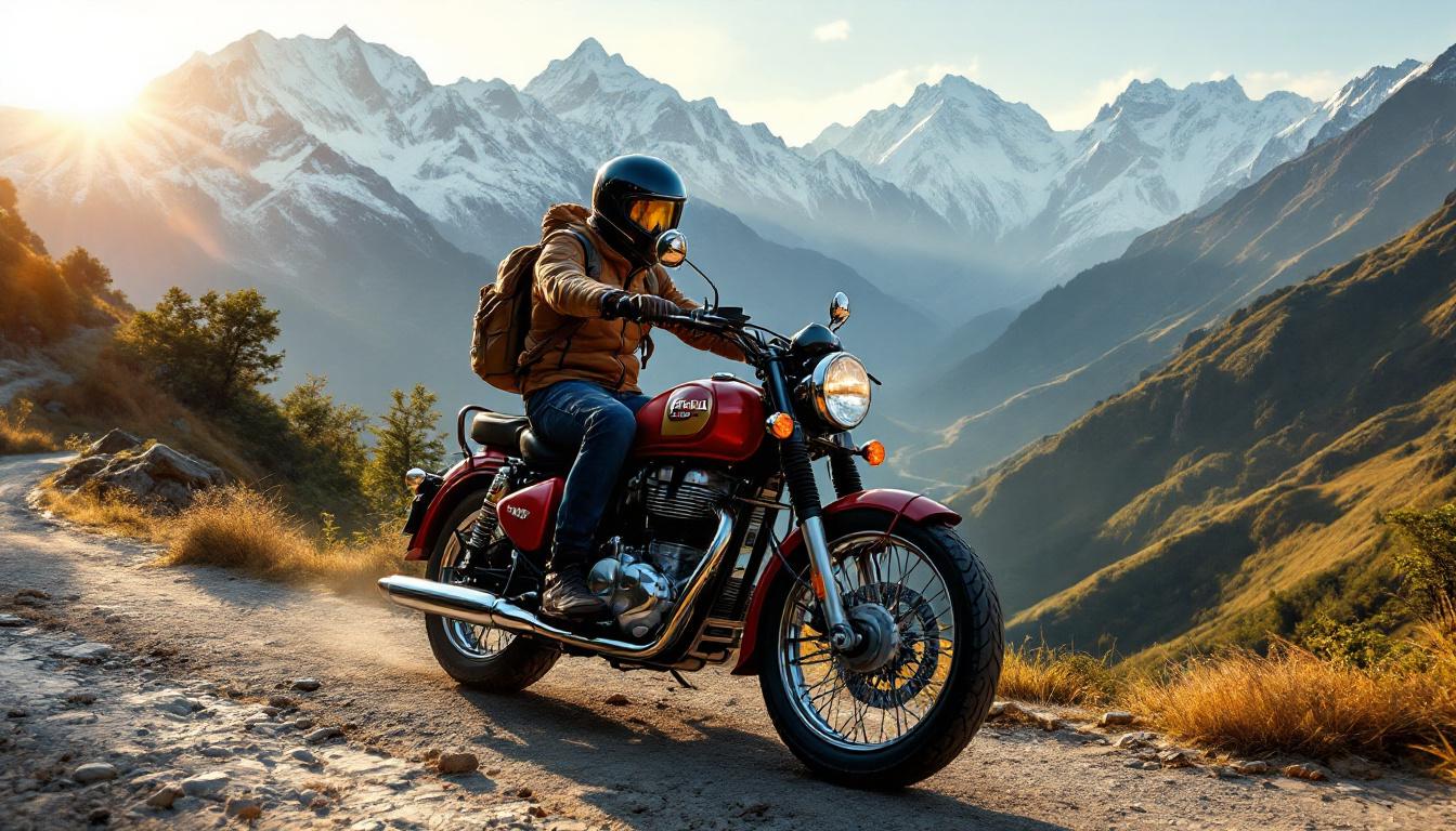 discover the ultimate adventure in nepal by motorcycle with royal enfield. ride through breathtaking landscapes, experience thrilling sensations, and explore the royal roads of the Himalayan kingdom.