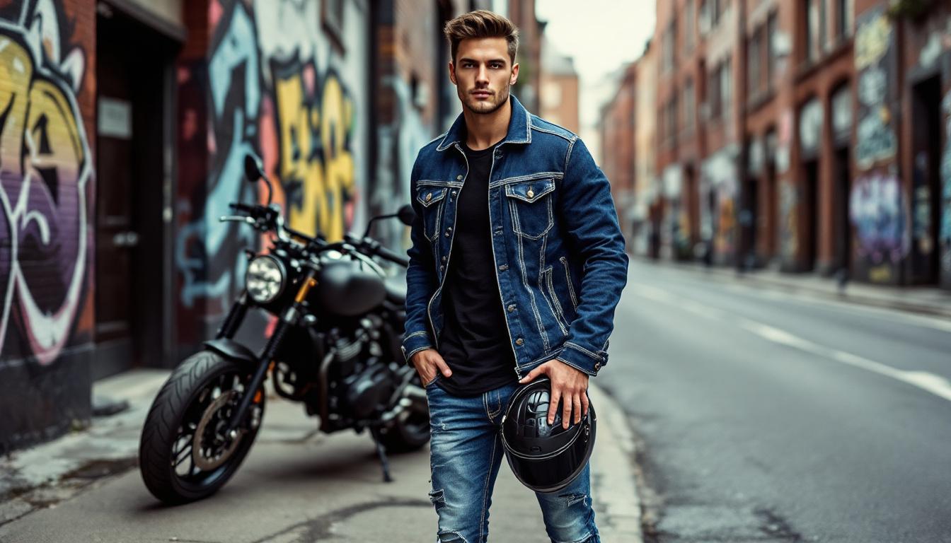 scopri la nuova collezione di abbigliamento in denim firmata detlev louis motorcycle gear, progettata appositamente per gli appassionati di moto urbana in cerca di stile, comfort e protezione. esplora subito queste novità alla moda per vivere appieno la tua passione in città.