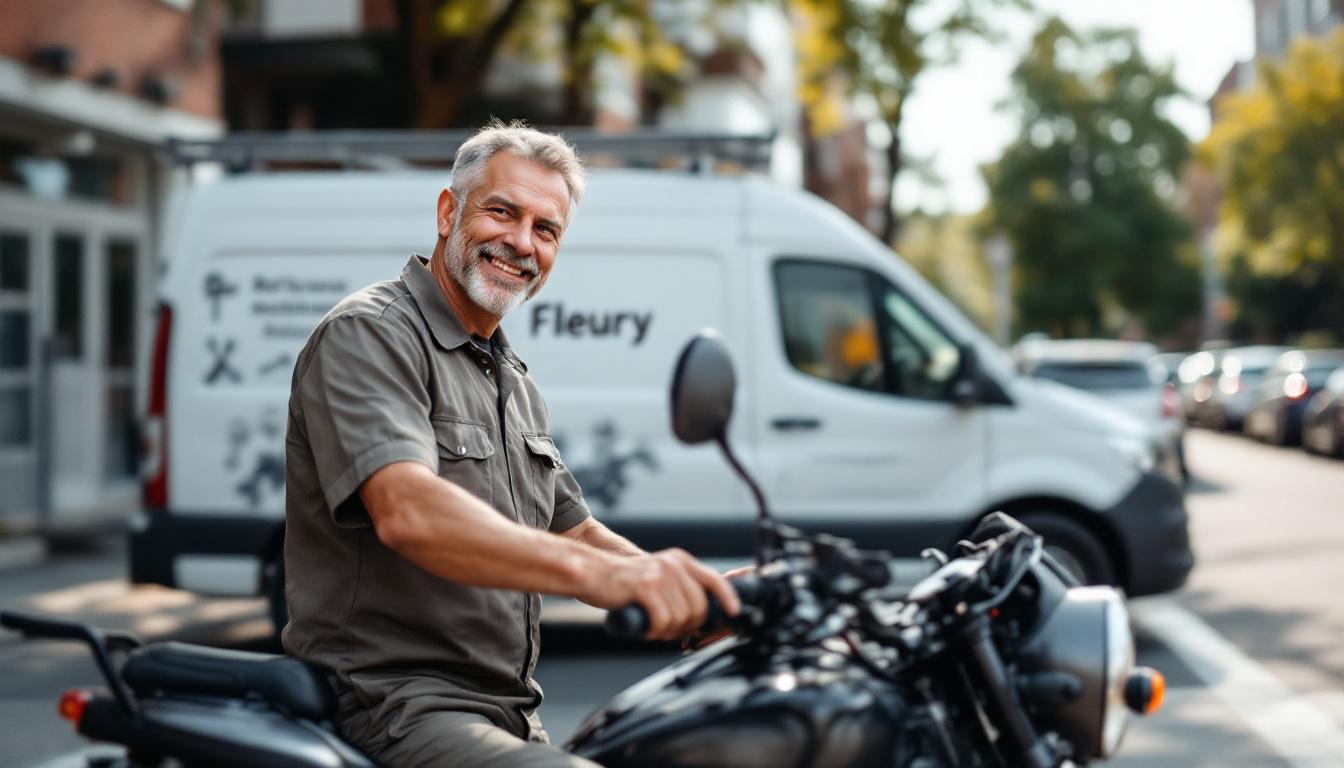 scoprite fleury, lo specialista che si sposta in furgone per mantenere e coccolare la vostra moto direttamente a domicilio, ovunque in città.