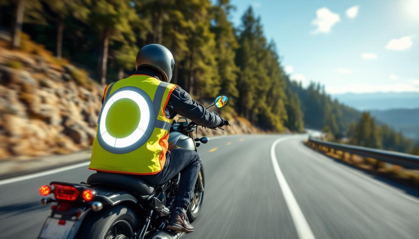 motorcyclists, discover our innovative sticker designed to improve your safety on the road and protect your life on every trip.