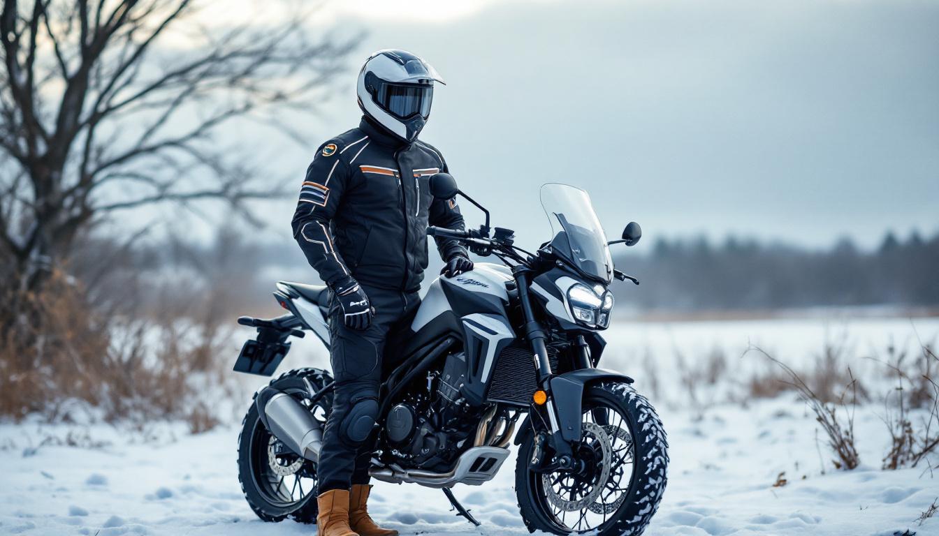 découvrez les indispensables pour bien vous équiper et affronter l'hiver à moto en toute sécurité, alliant confort, protection et performance.