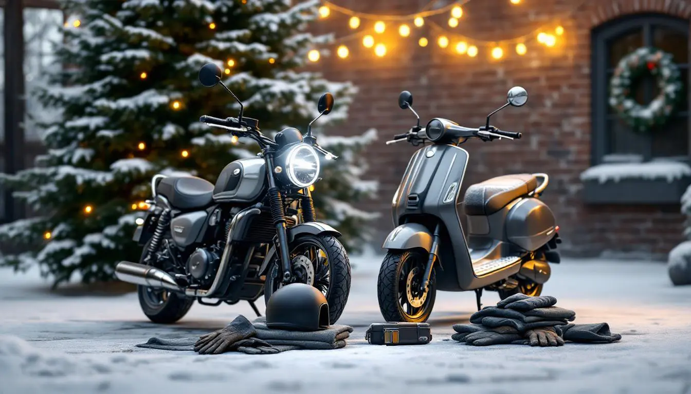 scoprite i 5 accessori indispensabili per moto e scooter che renderanno il vostro Natale un momento perfetto, combinando sicurezza, comfort e stile.