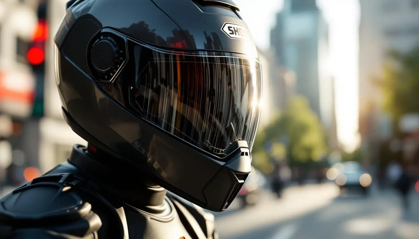 scopri il nuovo casco moto shoei con visiera intelligente che adatta automaticamente la sua tonalità in base alla luminosità, per una guida più sicura e confortevole.