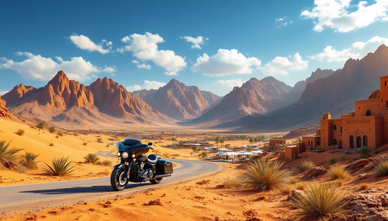 scopri il maroc, destinazione ideale per un viaggio a moto indimenticabile che unisce paesaggi mozzafiato, strade tortuose e cultura ricca. parti per l'avventura nel cuore di questo paese affascinante!