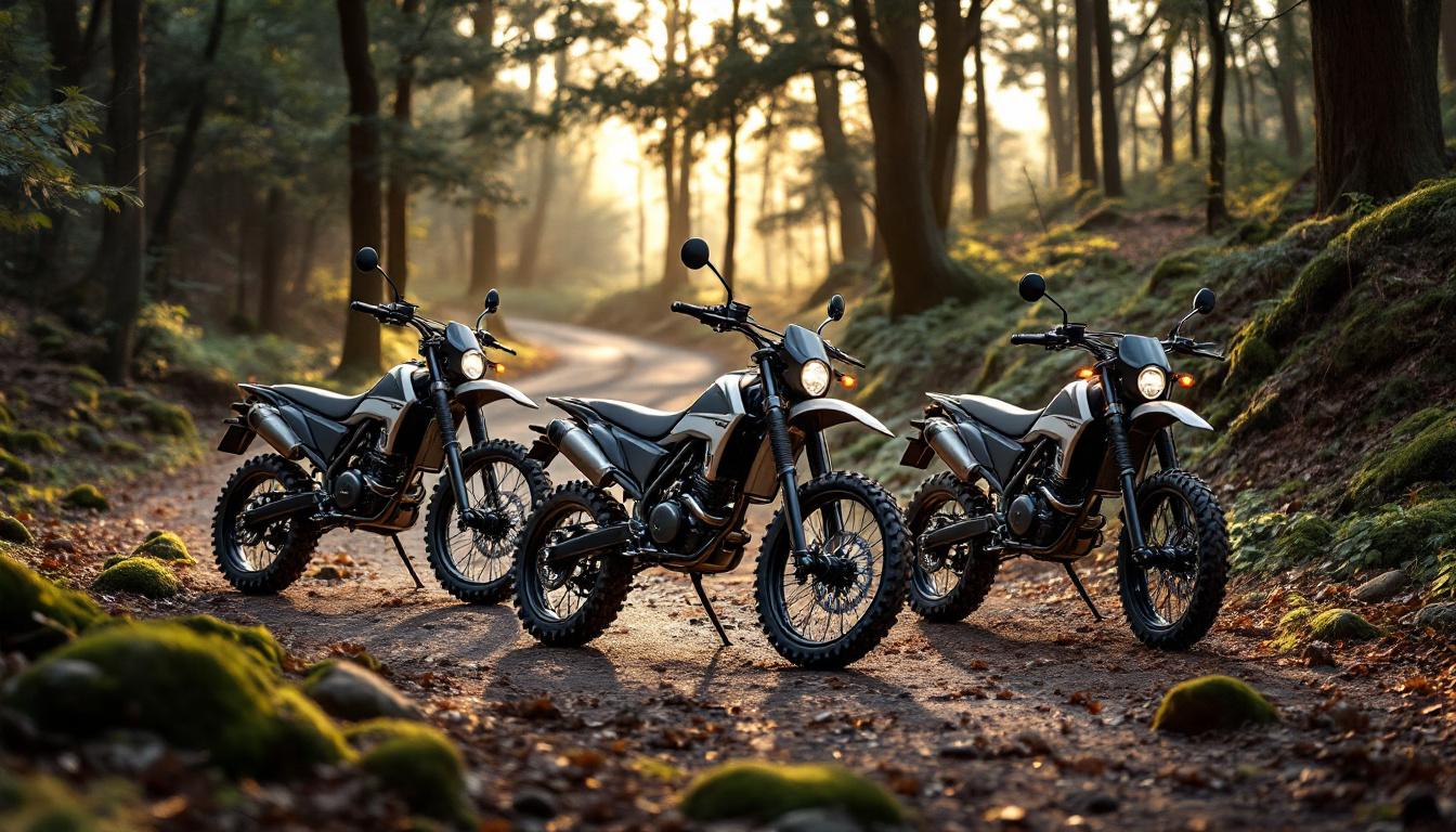 discover the 125 trail motorcycles compatible and approved for A1 and B licenses, ideal for starting or traveling with versatility and freedom.
