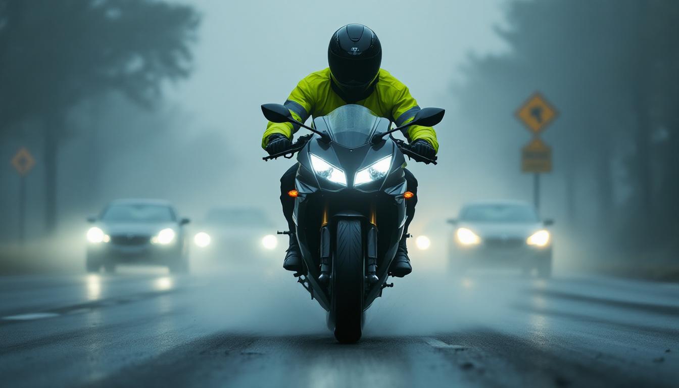 scopri trucchi essenziali per guidare la tua moto in tutta sicurezza nella nebbia e padroneggiare le buone pratiche per evitare i pericoli legati alla scarsa visibilità.