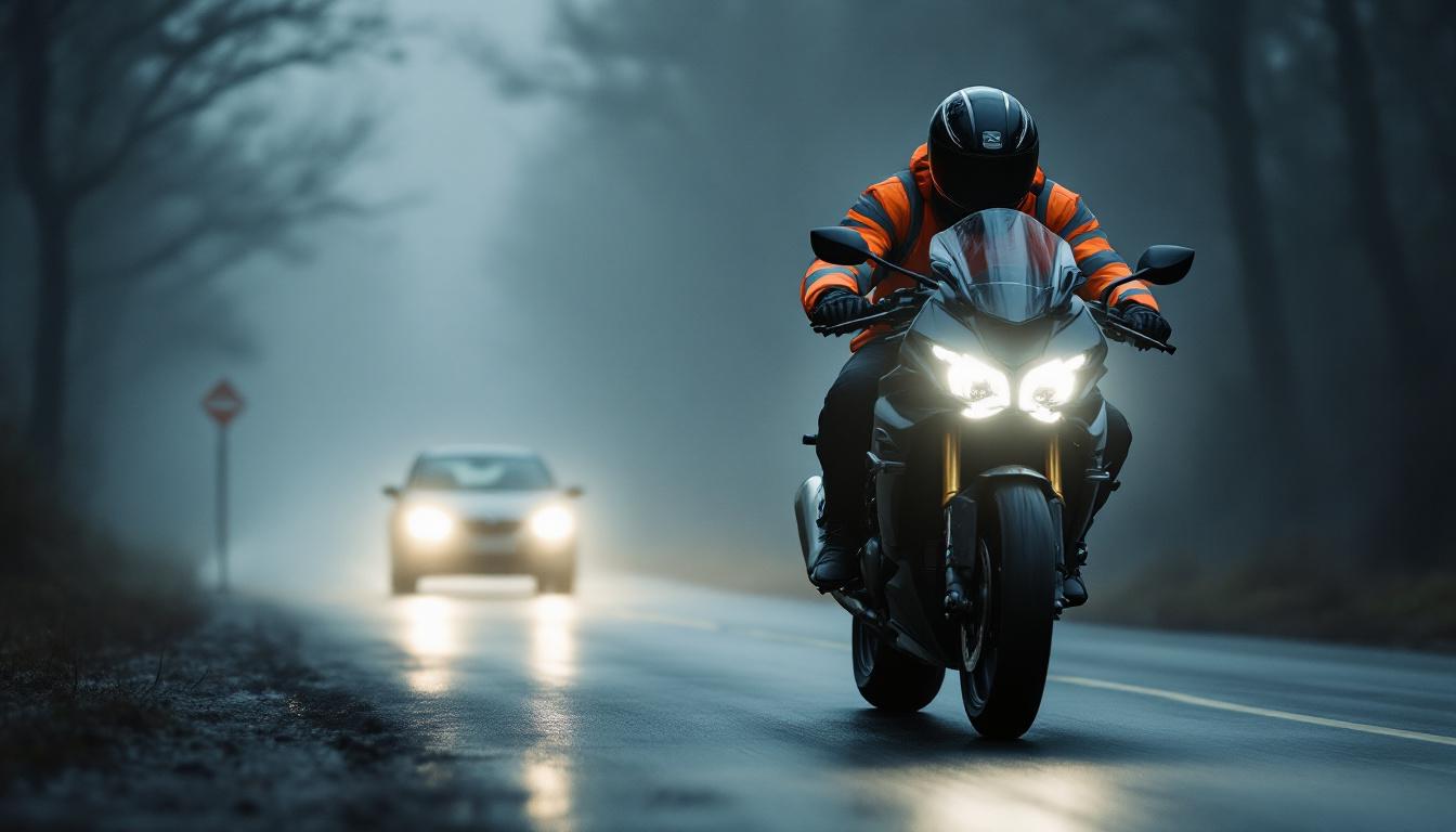 scopri trucchi essenziali per guidare la tua moto in tutta sicurezza nella nebbia e proteggere la tua visibilità e sicurezza sulla strada.
