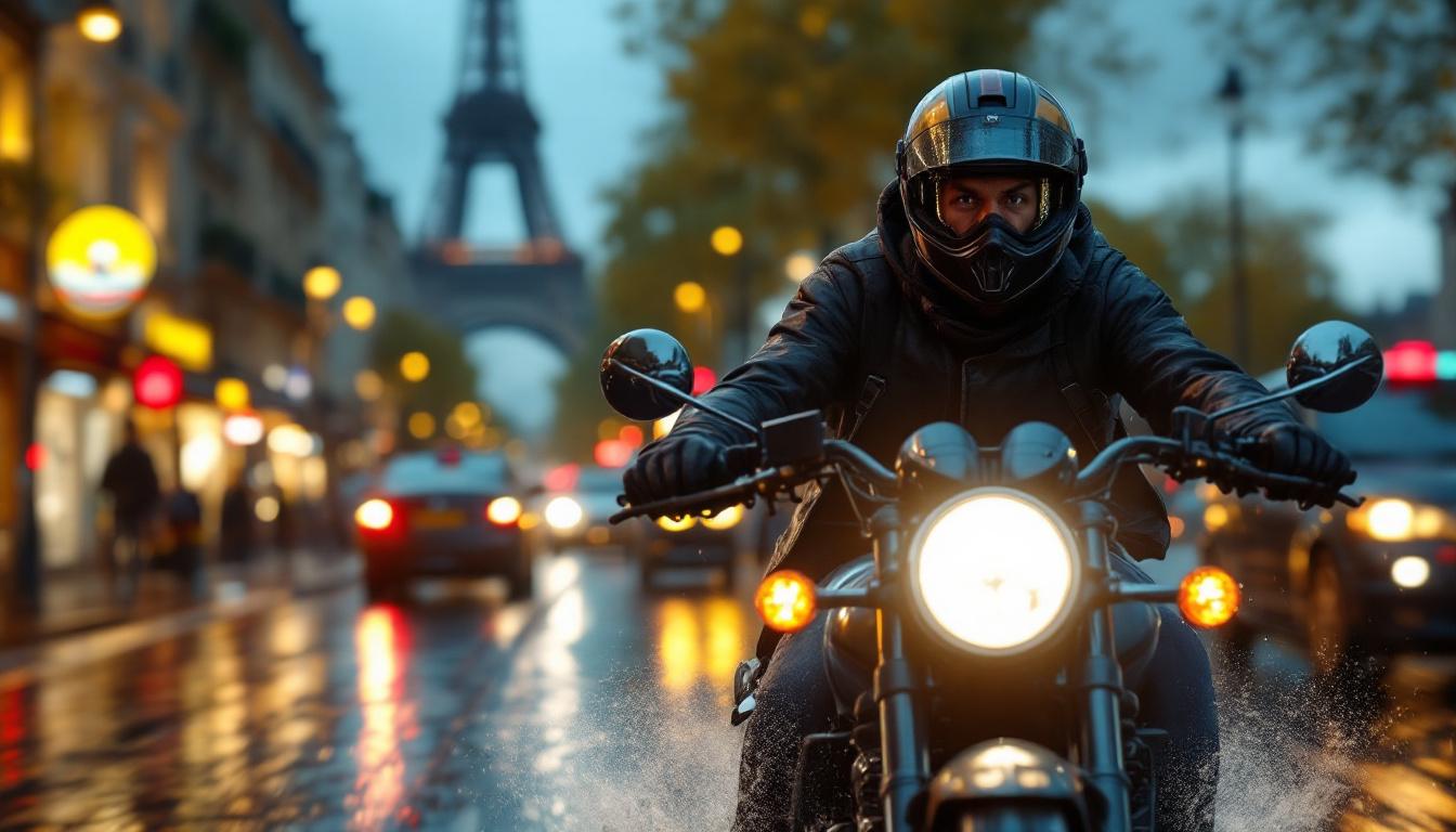 discover the safety measures of motorbike taxis in Paris and what it really means for passenger protection.