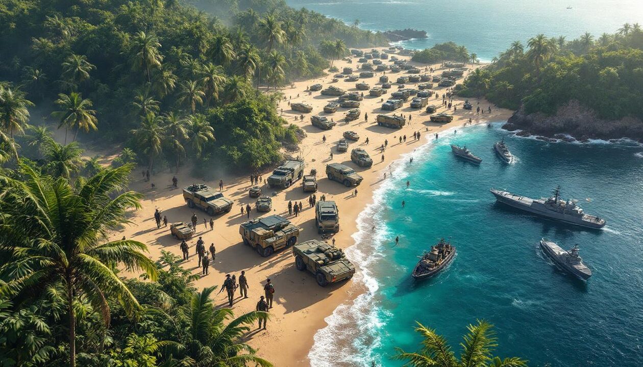 l’équateur lance une opération antidrogue de quinze jours, soutenue stratégiquement par les états-unis, mobilisant 75 000 militaires pour combattre le trafic de drogues.