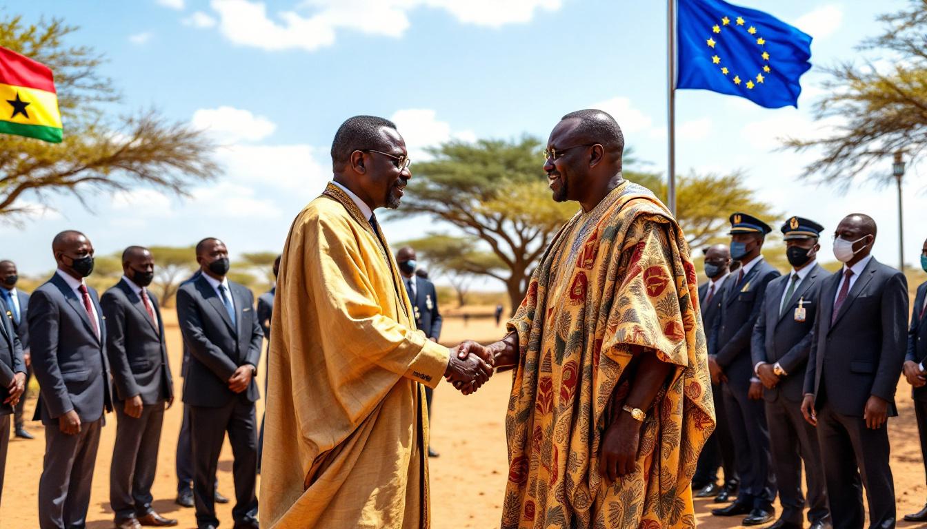 le ghana et l’union européenne lancent leur premier partenariat stratégique au sahel pour renforcer la sécurité régionale et promouvoir la stabilité dans la région.