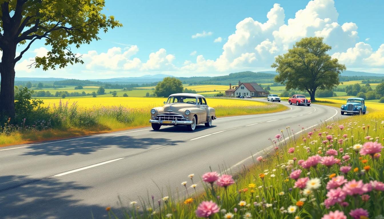 découvrez santerre lors d'un dimanche dédié aux belles mécaniques, avec des balades et événements passionnants sur les routes.