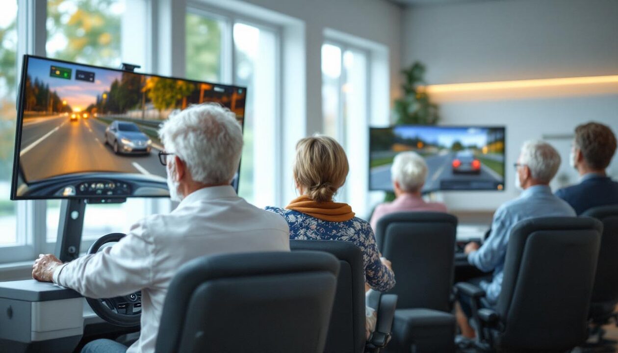 à moulins, un simulateur innovant de prévention routière permet aux seniors de renforcer leur sécurité au volant en s'entraînant dans un environnement sûr et contrôlé.
