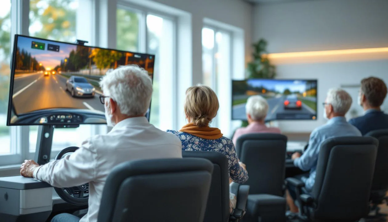 à moulins, un simulateur innovant de prévention routière permet aux seniors de renforcer leur sécurité au volant en s'entraînant dans un environnement sûr et contrôlé.