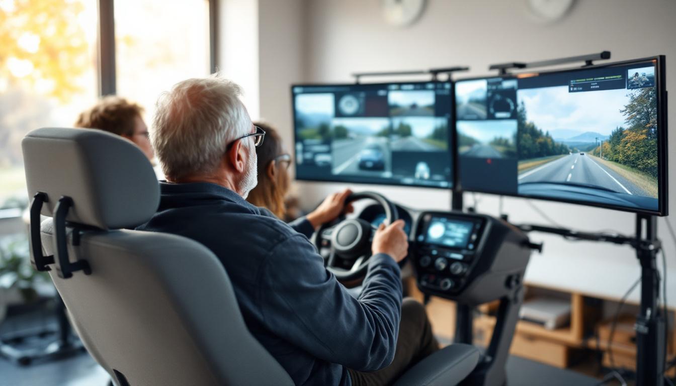 à moulins, un simulateur innovant permet aux seniors de renforcer leur sécurité routière en pratiquant la conduite dans un environnement sécurisé et adapté.